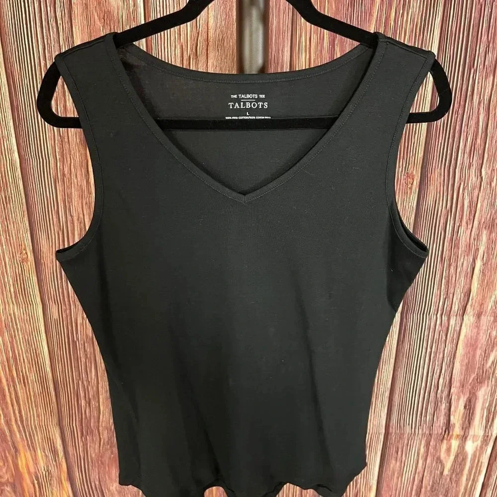 Talbots Black sleeveless tank in Ladies size L